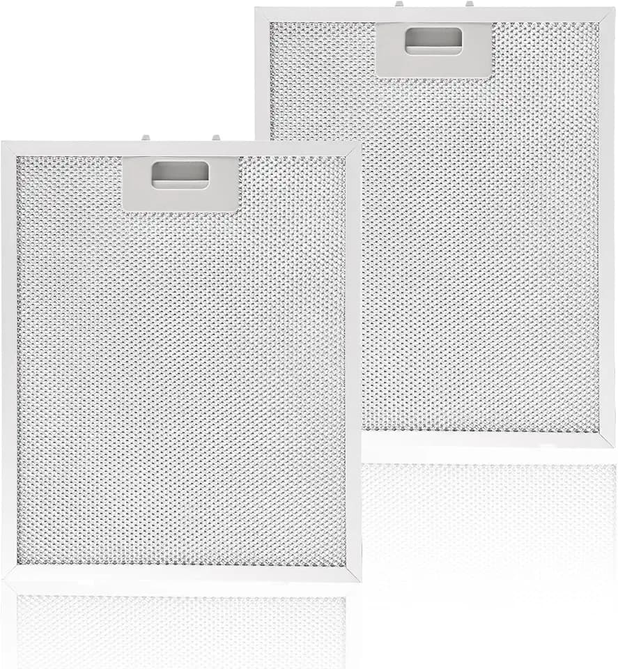 2X Metallfilter für Dunstabzugshauben 320x260x9mm | 5-lagiges Aluminiumgitter (Metallfilter Dunstabzugshaube) | Silkwish Universal Fettfilter mit Metallgitter für Küchenabzugshauben