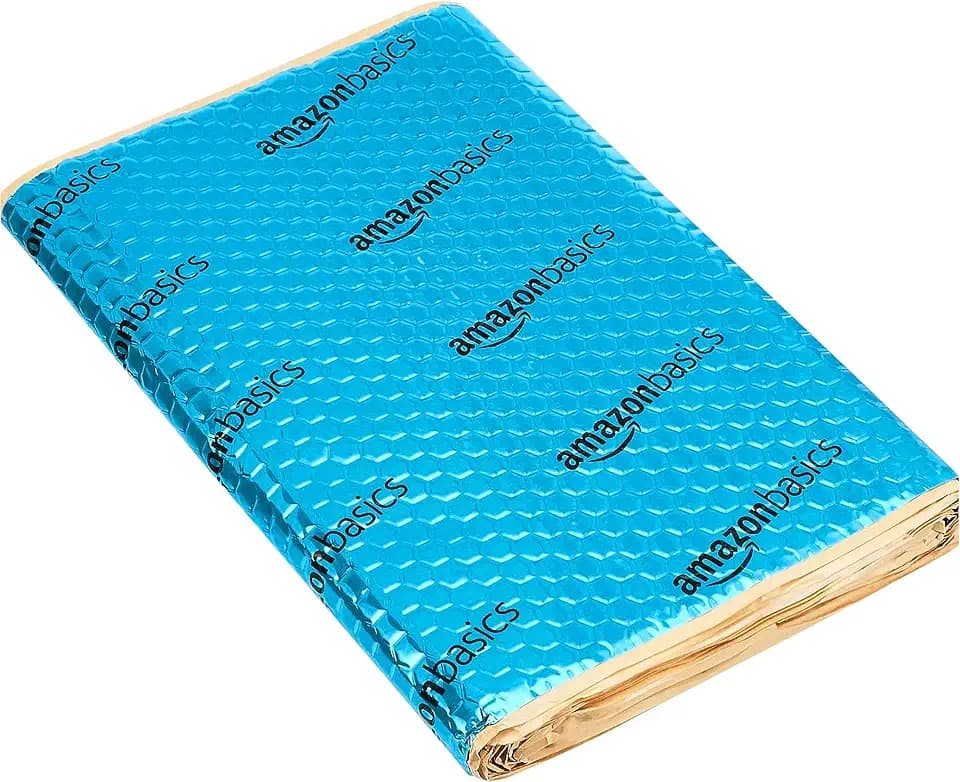 Amazon Basics Car Sound Deadening Mat, 14.5" x 10", 10-Pack, Noise and Heat Insulation, Self-Adhesive, Vibration Dampening
