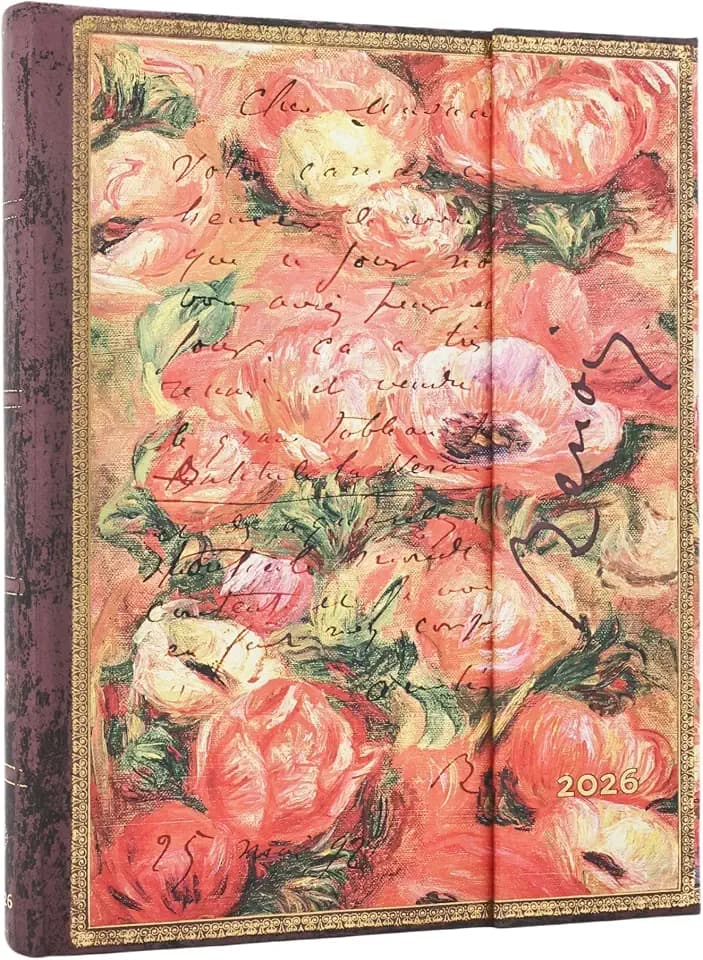 Paperblanks | 2026 Renoir, Brief an Morisot (1892) | Faszinierende Handschriften | 12-Monatskalender | Ultra | Tagesüberblick | mit Klappumschlag | 416 Pg | 80 GSM