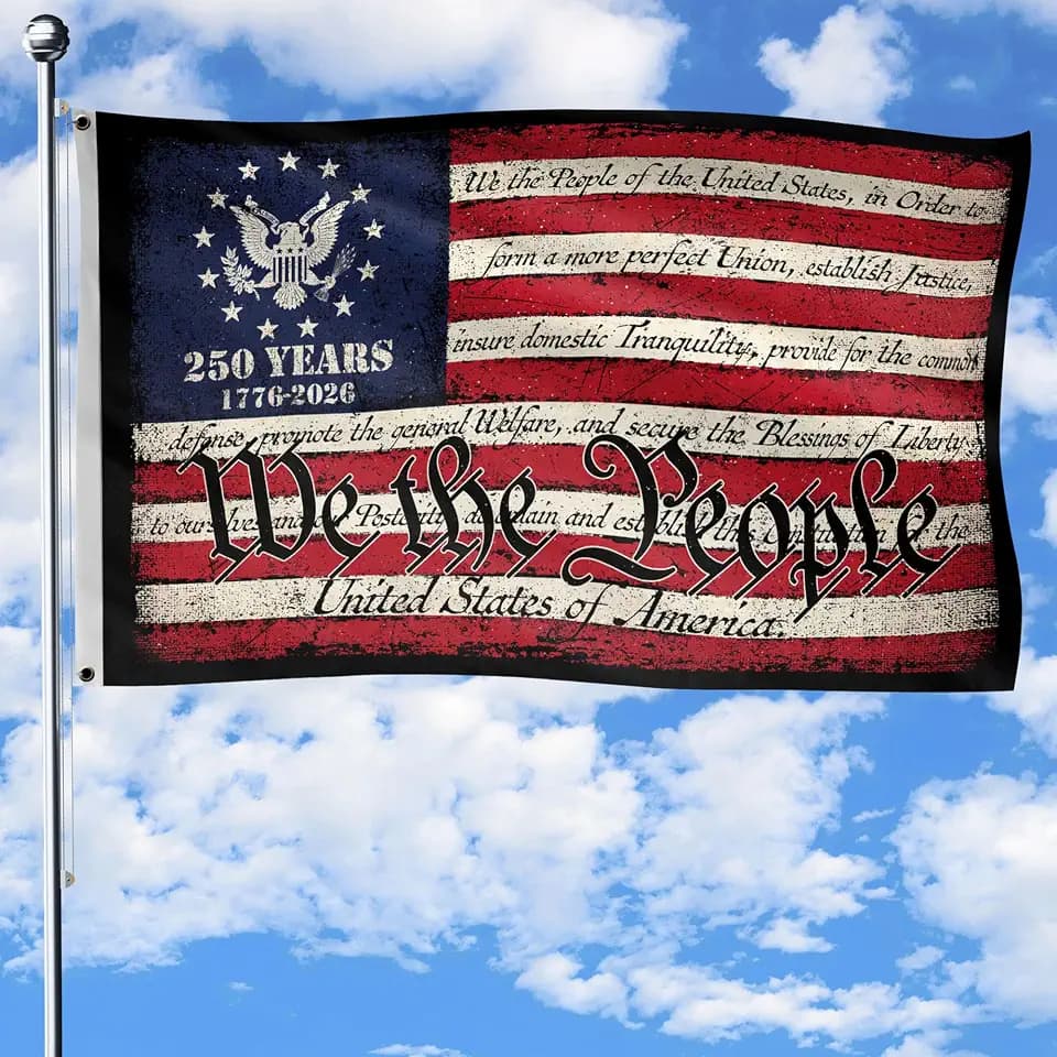 250 Anniversary USA Flag, Two-sided Design 3x5 Ft, 250th Anniversary Flag 3