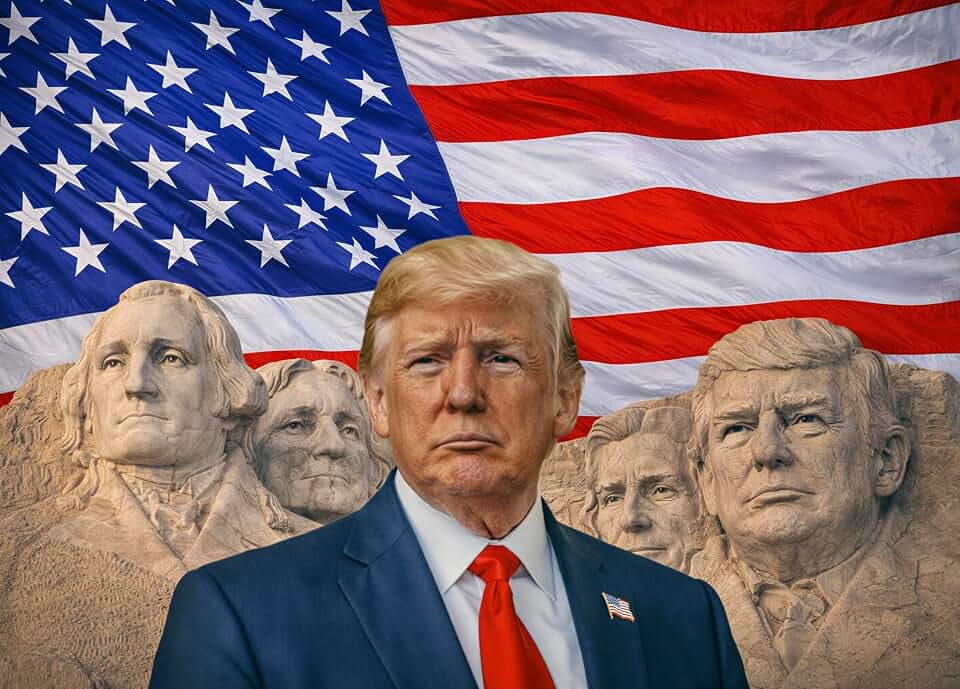 America 250 Commemorative Jigsaw Puzzle - 1000 Piece Collector’s Edition Honors President’s July 4 Visit to Mt Rushmore, Certificate of Authenticity, Historic Gift for Families and Collectors