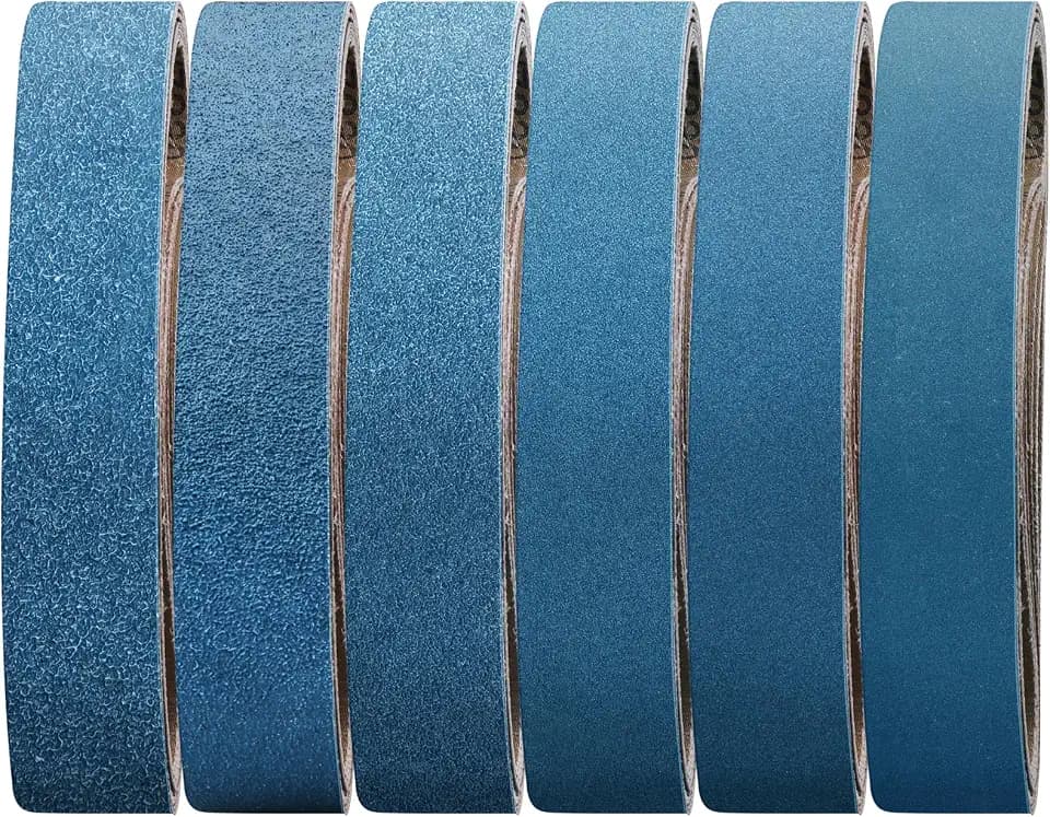 10-Piece Premium 2 x 27 Inch Zirconia Sanding Belts 40-400 Grit