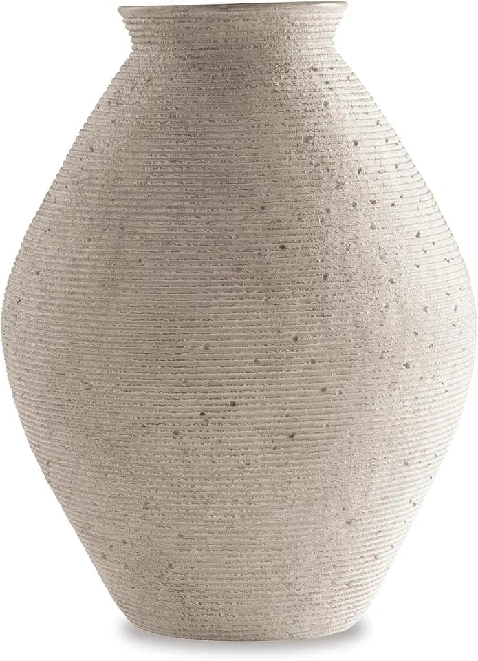 Signature Design by Ashley Hannela 17" Tall Large Rustic Polyresin Vase