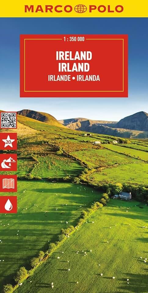 MARCO POLO Reisekarte Irland 1:350.000: Straßenkarte und Autokarte mit sehenswerten Strecken, Highlights und digitaler Erweiterung (Marco Polo Maps)