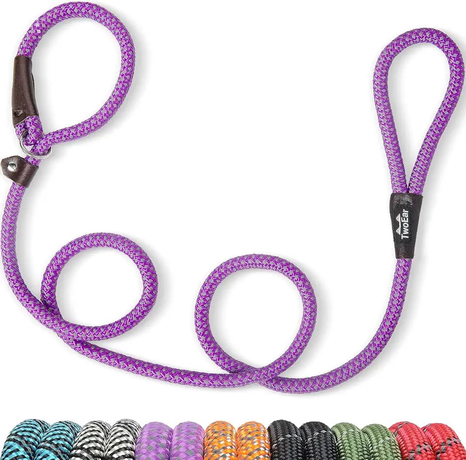 Twoear 6FT Slip Lead Dog Leash, Heavy Duty Slip Leash for Dogs