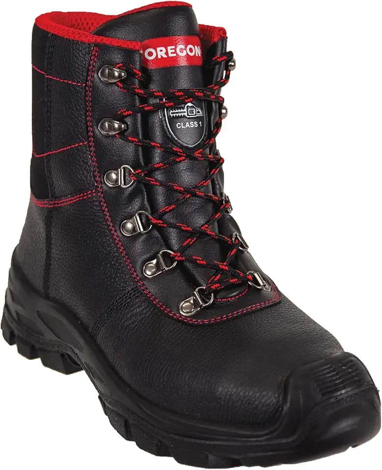 Oregon Sarawak Klasse 1 Kettensägen-Schnittschutzstiefel aus Leder