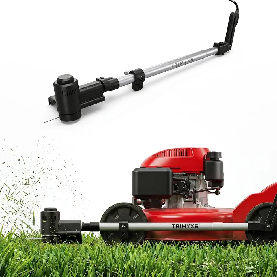 Trimyxs Lawn Mower Attachment – Weed Wacker Arm for Hard-to-Reach Areas | Precision Edging & Trimming Tool | Extended Reach Design | 20V 4.0Ah Li-ion Battery & Charger Included