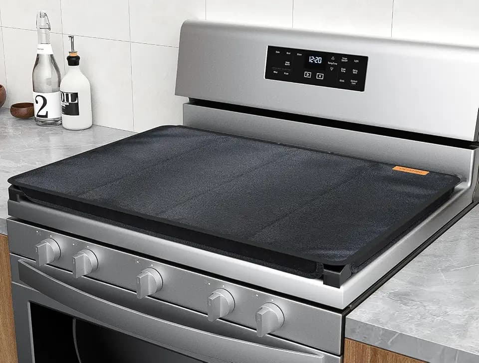Fireproof Gas Stove Top Cover, 30" Heat-Resistant Gas Range Mat