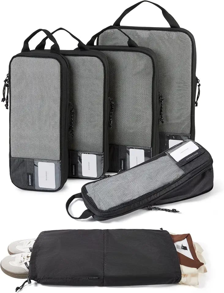 BAGSMART Compression Packing Cubes for Travel Essentials