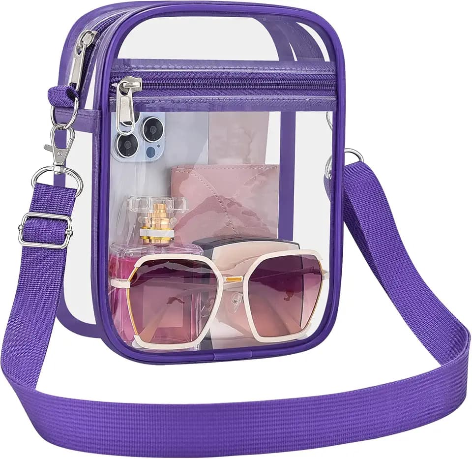 Clear Bag for Stadium Events, Small Women's Clear Purse