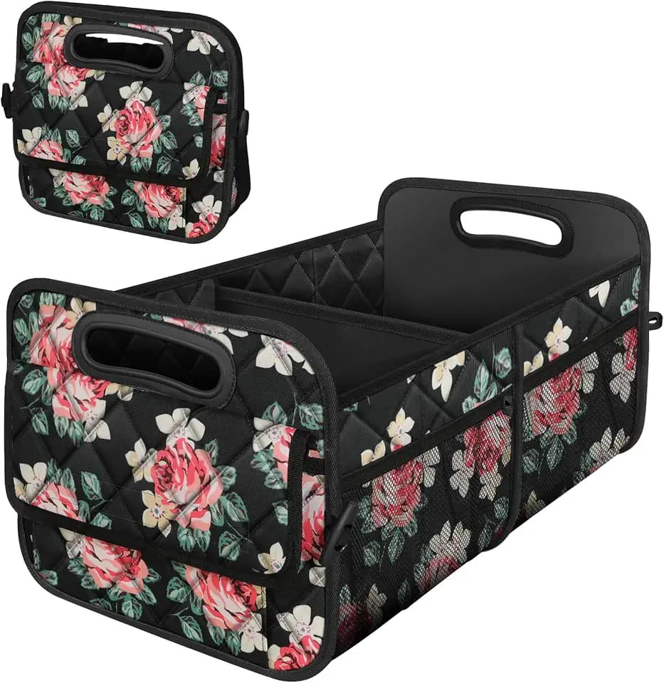 Deosk Car Trunk Organizer and Storage with Reinforced Handles