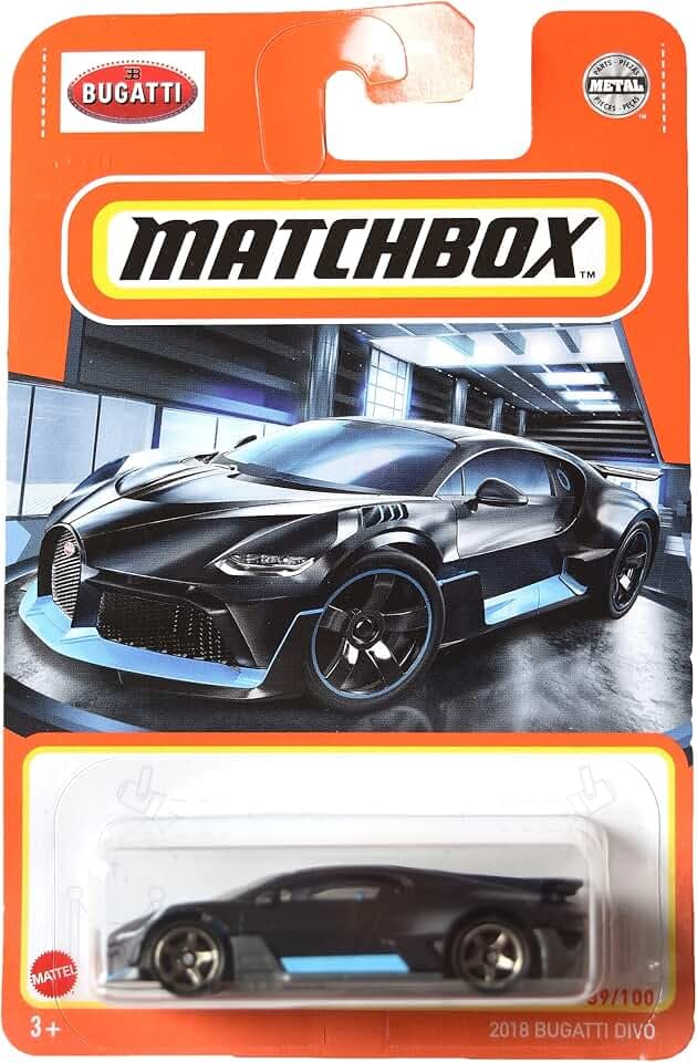 Matchbox 2018 Bugatti Divo, [Black] 39/100