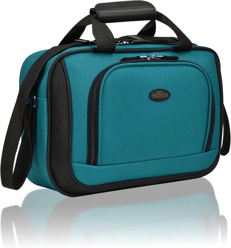U.S. Traveler Rio 14" Travel Tote Bag, Lightweight 1200D Carry-On Bag for Women & Men