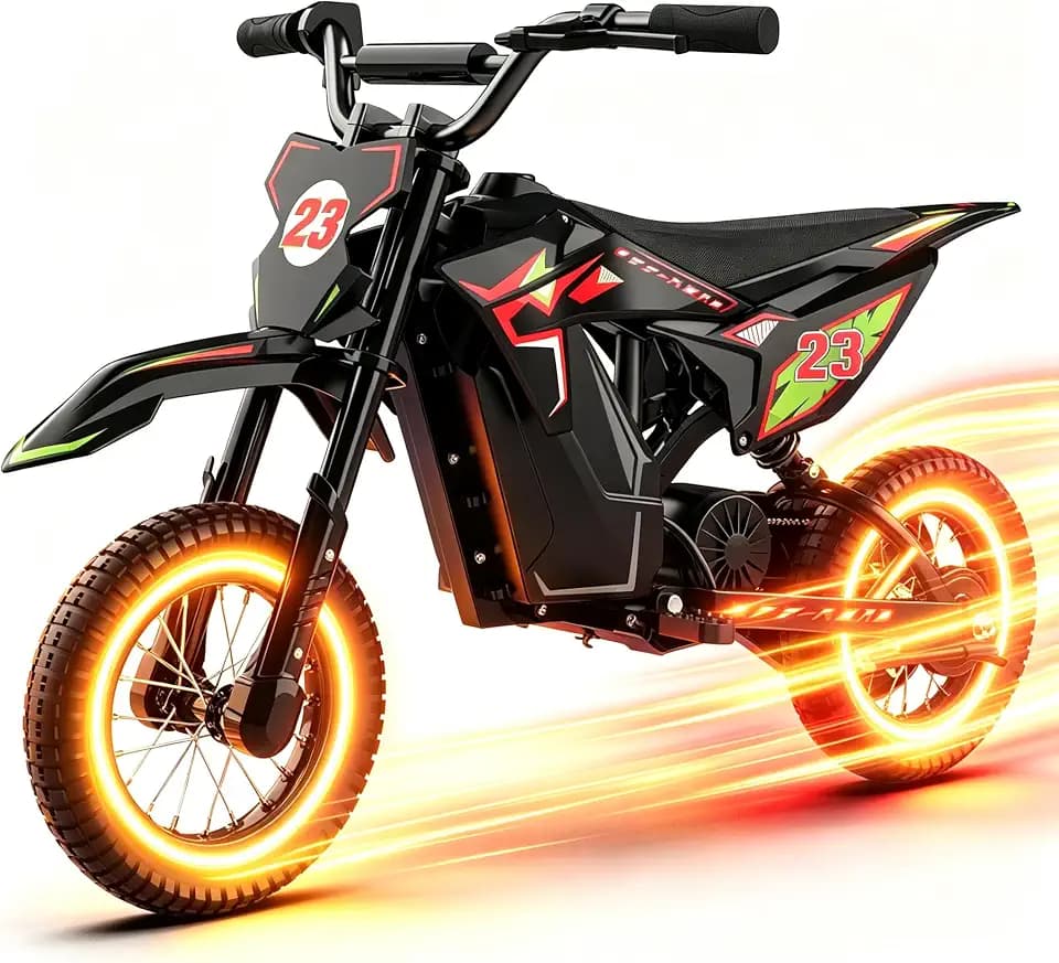 36V Electric Dirt Bike for Kids 3-10, Peak 700W, 15.5 MPH, 13.7 Miles