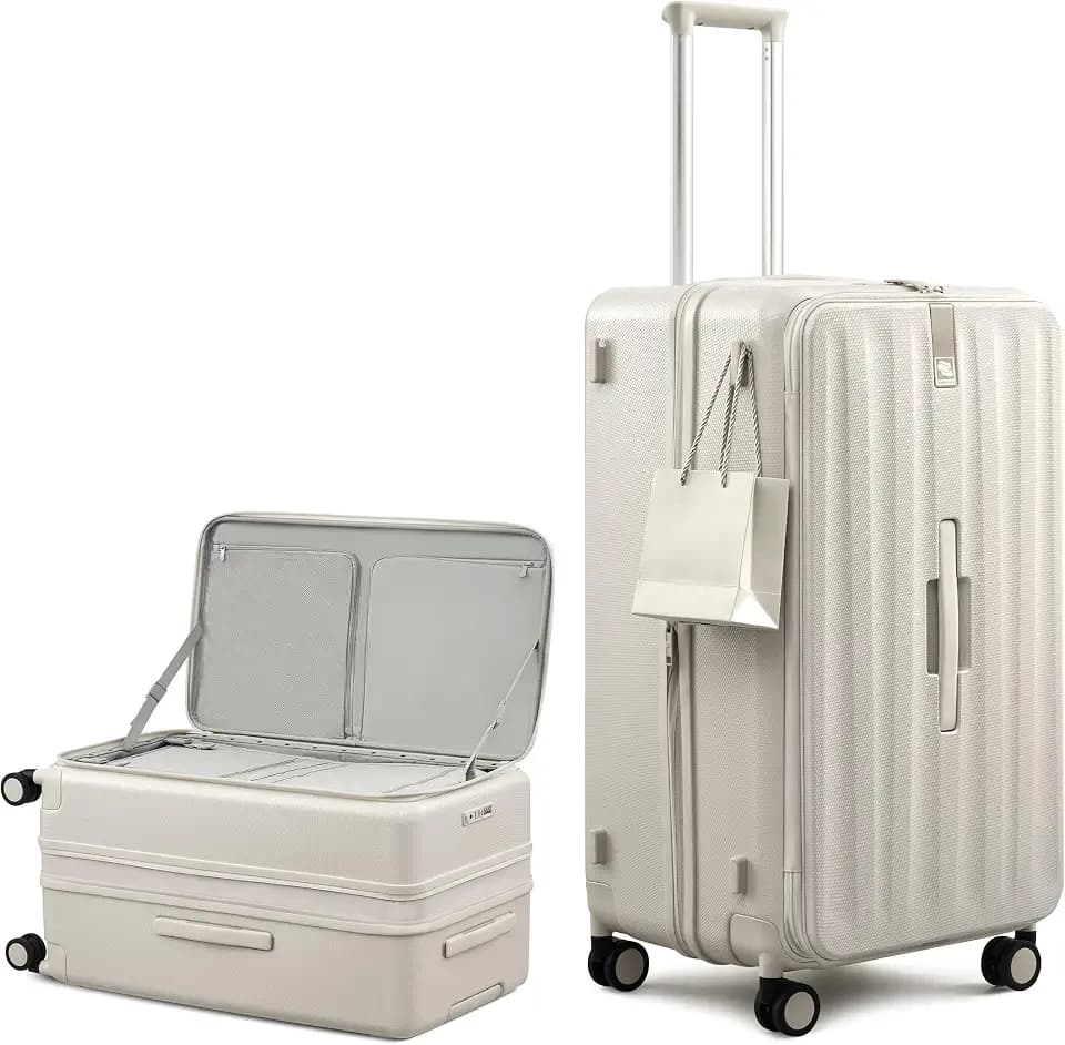 Hanke 28 Inch Top Opening Expandable Extra Large Luggage With TSA Lock，114L