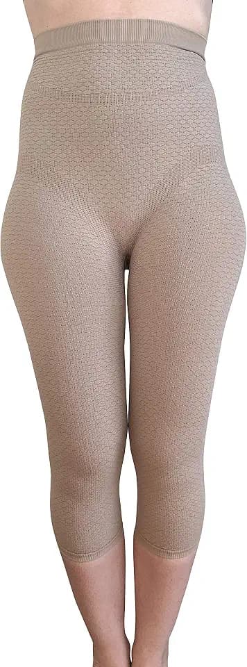 Bioflect® Capri Compression Leggings with Bioactive Fibers and Raised Massaging Knit for Support and Comfort