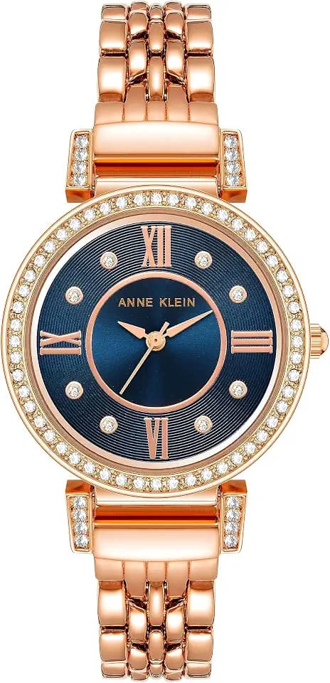 Anne Klein Women's Premium Crystal Accented Bracelet Watch, AK/2928