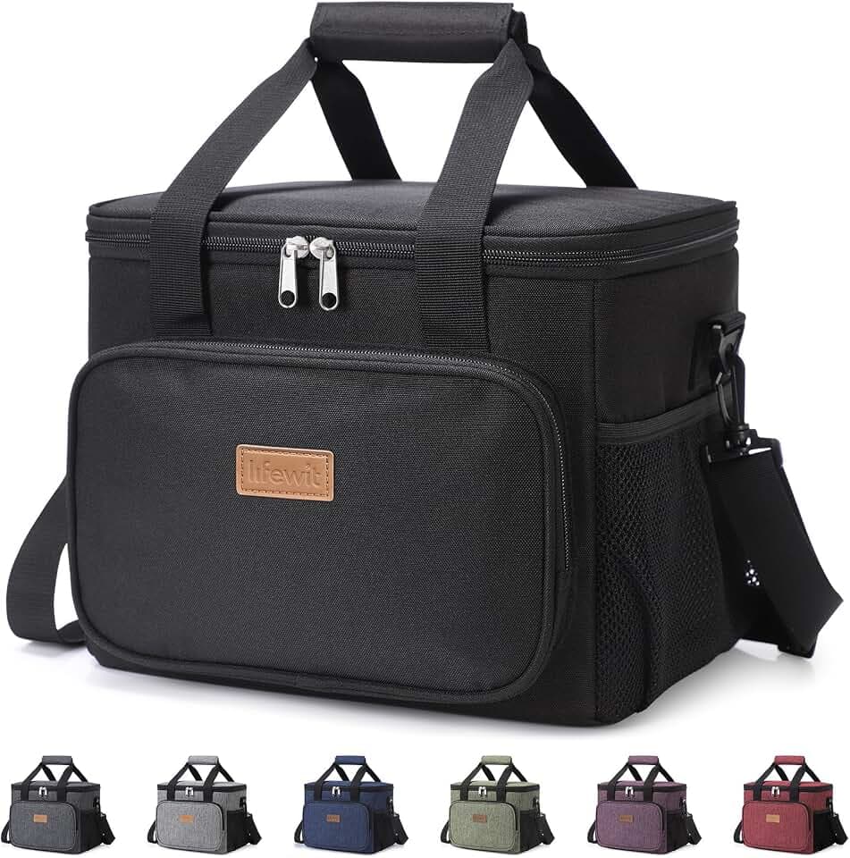 Lifewit Insulated Lunch Box for Men, Lunch Bag Cooler Women, 32-Can 20L