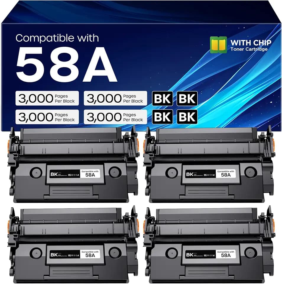 58A Toner Cartridge Black High Yield Compatible for HP 58A CF258A
