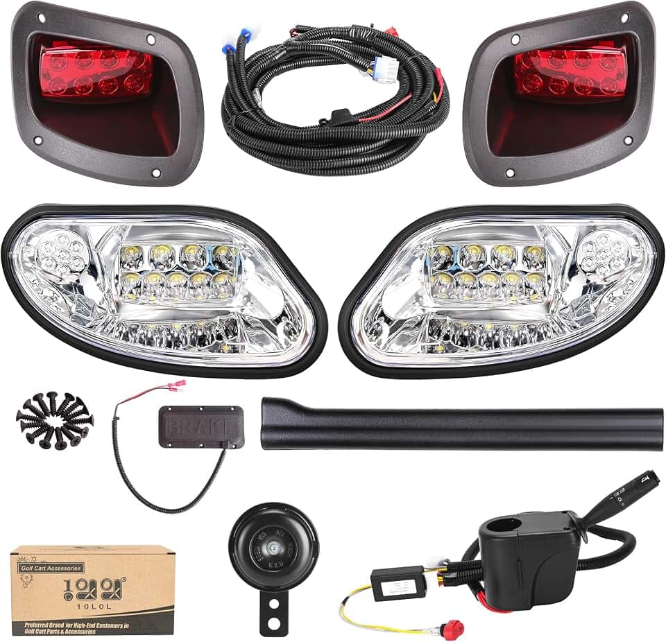 10L0L Golf Cart Light Kit for EZGO Freedom/TXT T48 2014-Up Gas & Electric