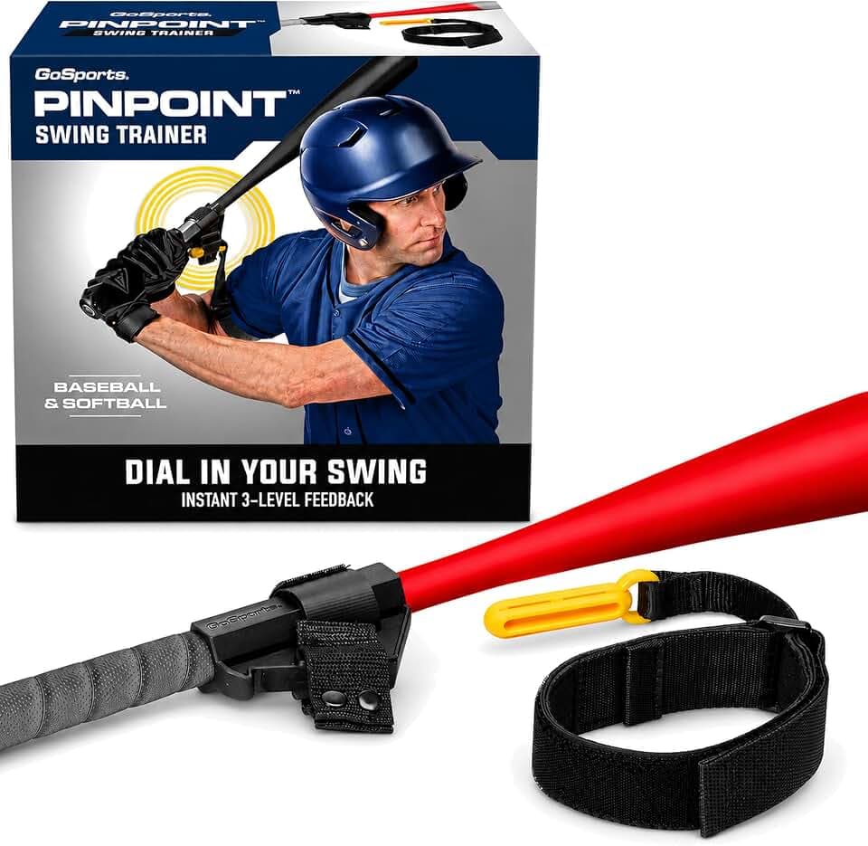 GoSports Pinpoint Baseball & Softball Swing Trainer Batting Aid - Baseball Training Equipment for Intermediate and Advanced Players