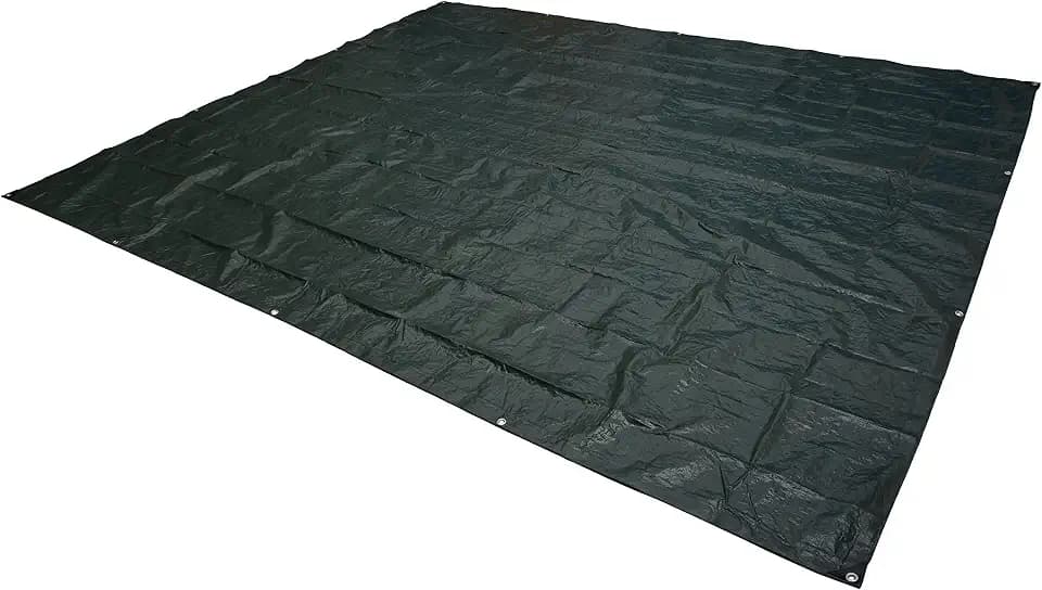 Amazon Basics Waterproof Multipurpose Camping Tarp, Tear Resistant with Reinforced Edges, Protective Cover, 7.5 Feet x 9.5 Feet, Dark Green