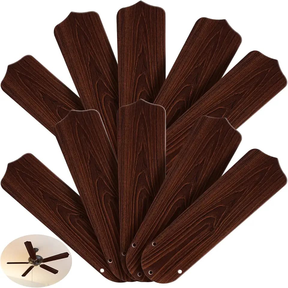 Lineshading 10 Pack 16 1/2" Replacement Fan Blade for 42" Ceiling Fan, Wood