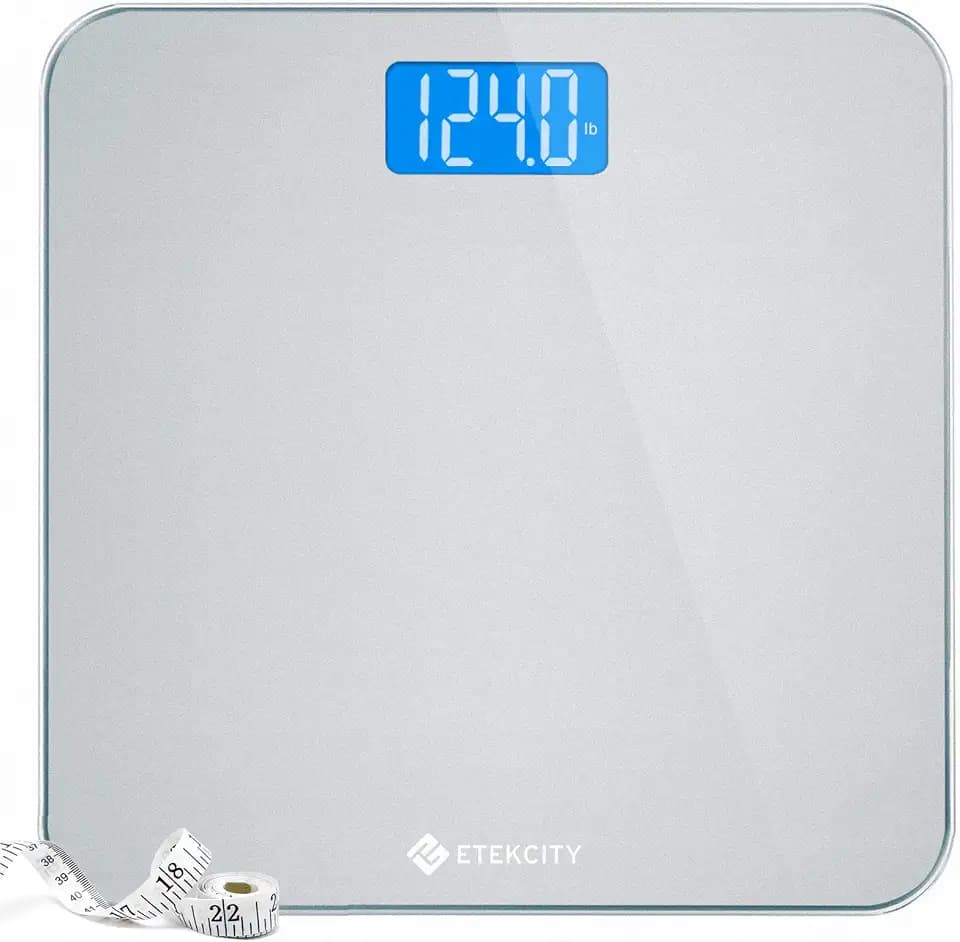 Etekcity Digital Bathroom Scale for Body Weight, Tempered Glass, 400 lbs