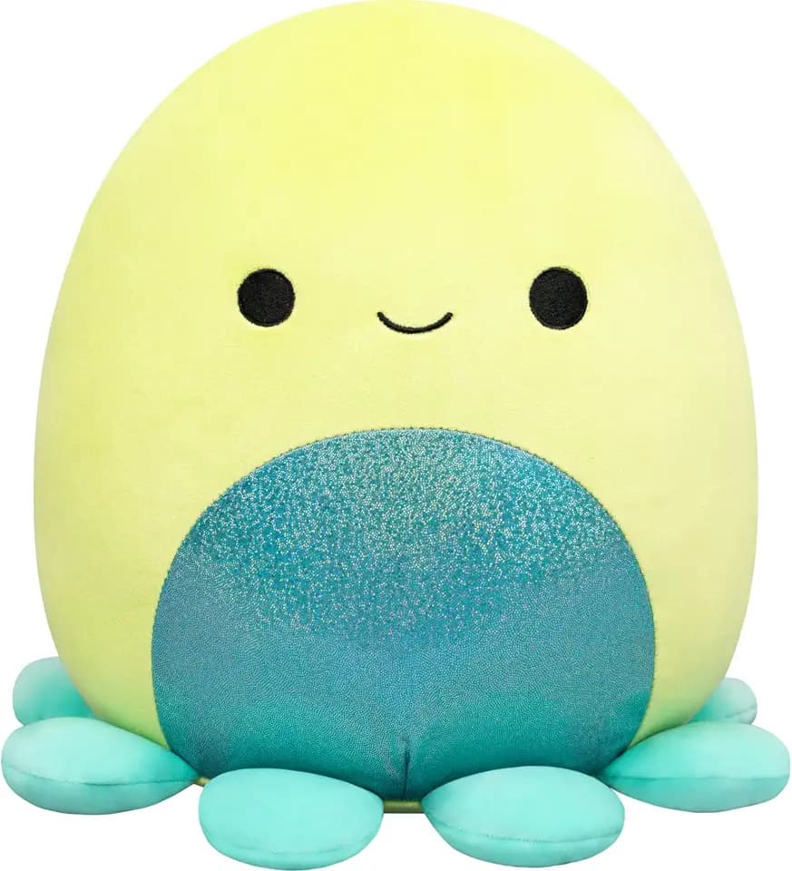 Squishmallows Original 12in Orphie The Lime Green Octopus with Teal Tentacles – Official Jazwares Plush (Medium-Sized)