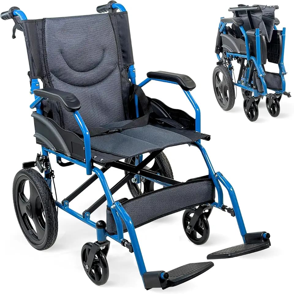 Mobiclinic®, Faltbarer Rollstuhl, Transportrollstuhl, Sitzfläche 46 cm