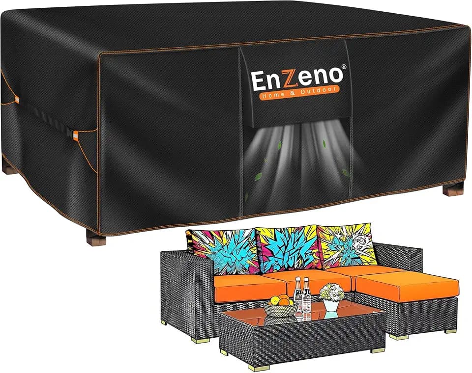 Enzeno Patio Furniture Cover Outdoor Waterproof 81" L x 35" W x 35" H