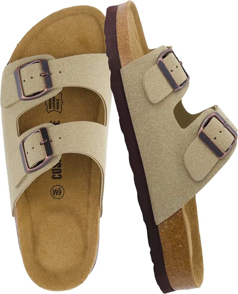 CUSHIONAIRE Lane Cork Slide Women's Sandals, Comfortable Sandals for Women