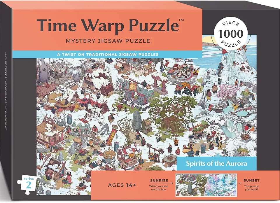 Time Warp Puzzle Spirits of the Aurora 1000 Piece Jigsaw Puzzle for Adults