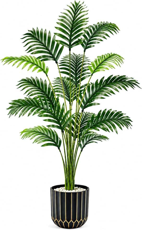 Der Rose 44" Artificial Tropical Palm Tree for Indoor Outdoor Porch Decor