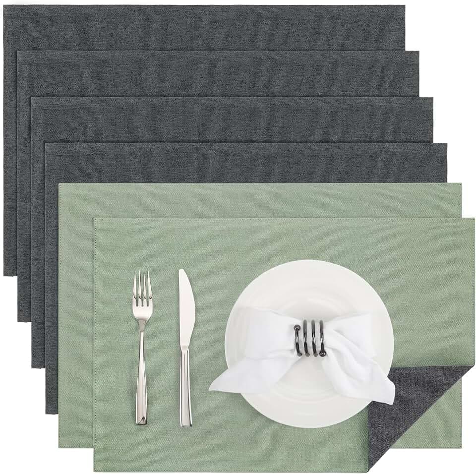 Tischsets abwaschbar doppelseitig Platzset Platzdecken abwaschbar