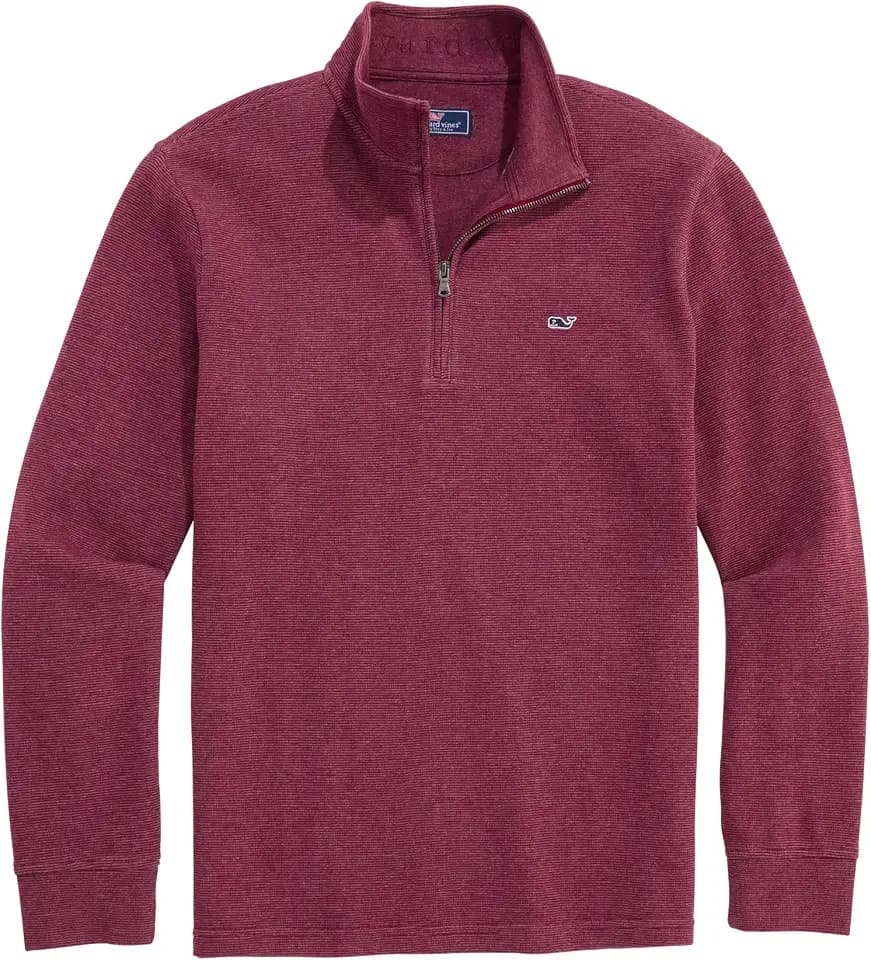vineyard vines Men's Saltwater Quarter-Zip Pullover Sweater