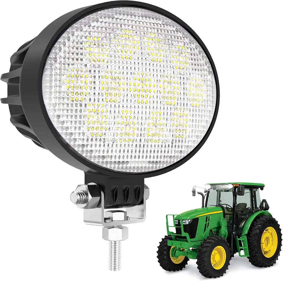 5.8 Inch Oval LED Tractor Work Lights Bar, 3600LM Flood Beam, 1PCS