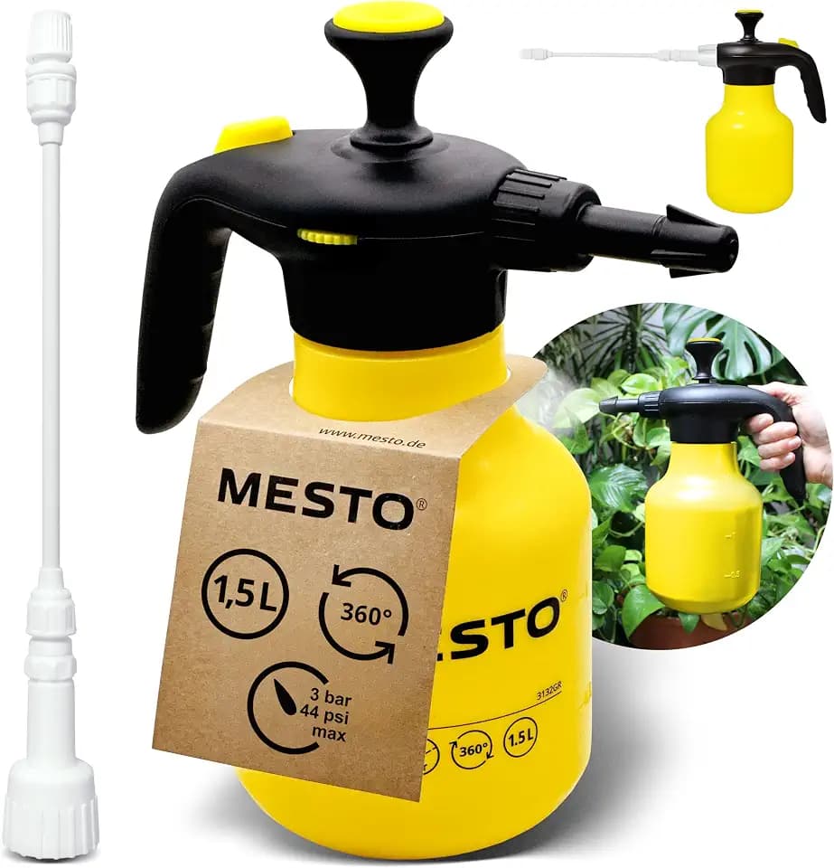 Mesto BUGSI 360° Drucksprüher 1,5L Set inkl. MESTO Verlängerungsrohr 27cm