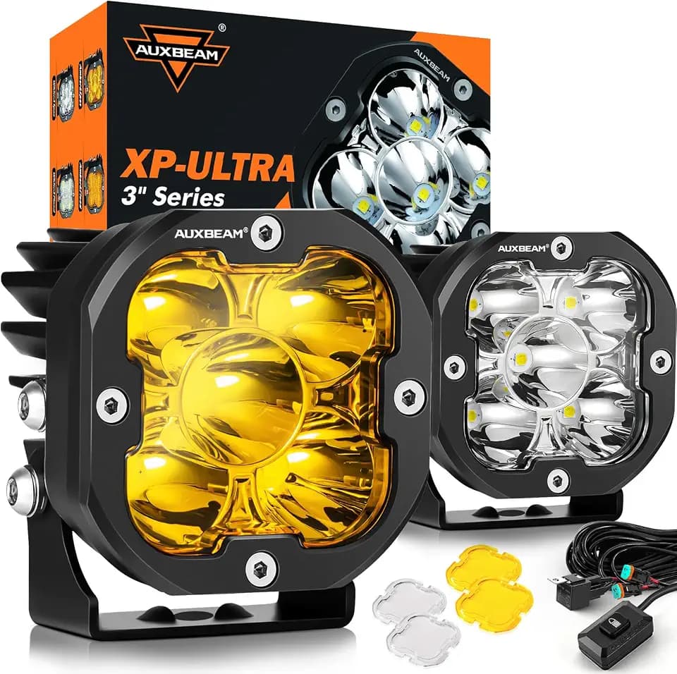 Auxbeam XP-Ultra Series Hyperspot LED Pods 3-Inch Off-Road Lights 2-Pack