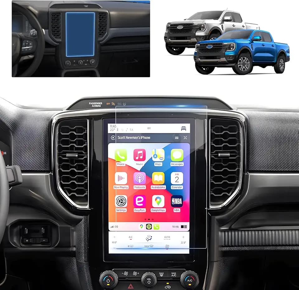 for 2024 Ford Ranger Screen Protector for 2024-2026 Ford Ranger XL/XLT SYNC 4A 10-in for 2025 Ford Ranger Pickup Truck Accessories Anti-Scratch Tempered Glass Protective Film