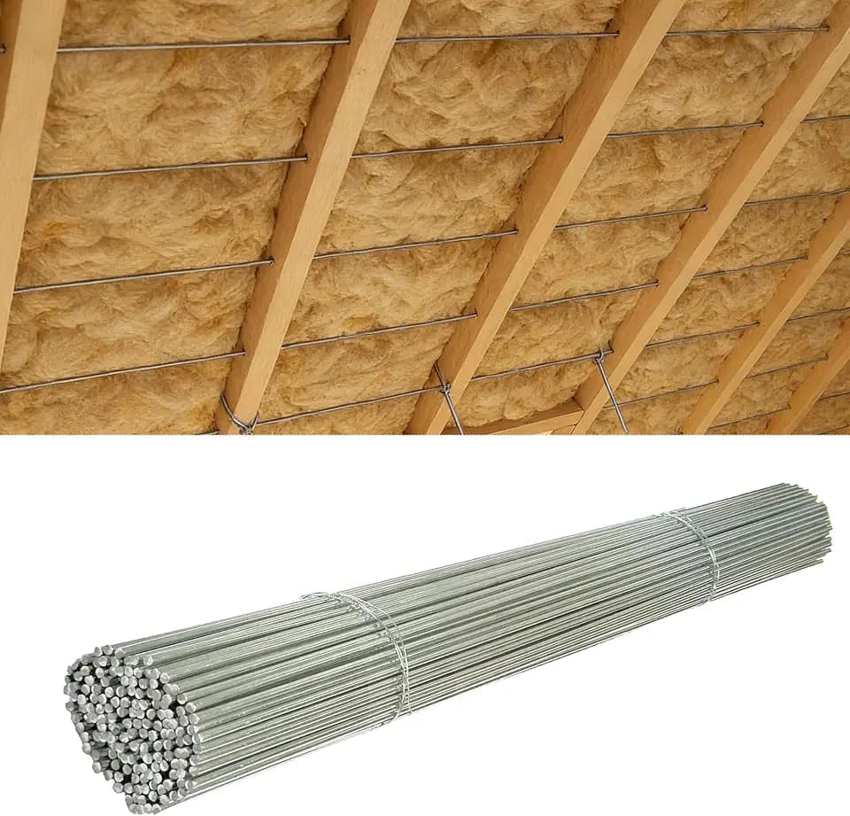 160 PCS Insulation Support Wire 16 Inch 1095 Carbon Steel Insulation Rods