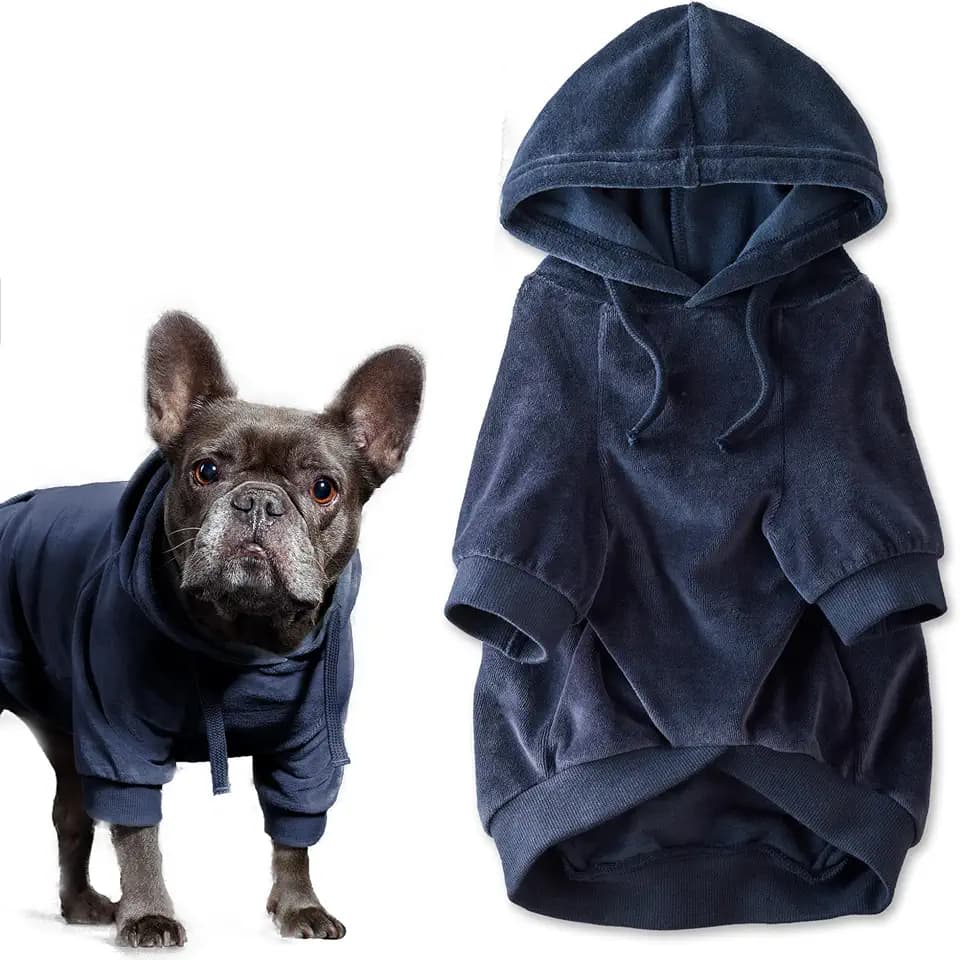 Pet Passion Cooper II Dog Hoodie, Navy, XXX-Small