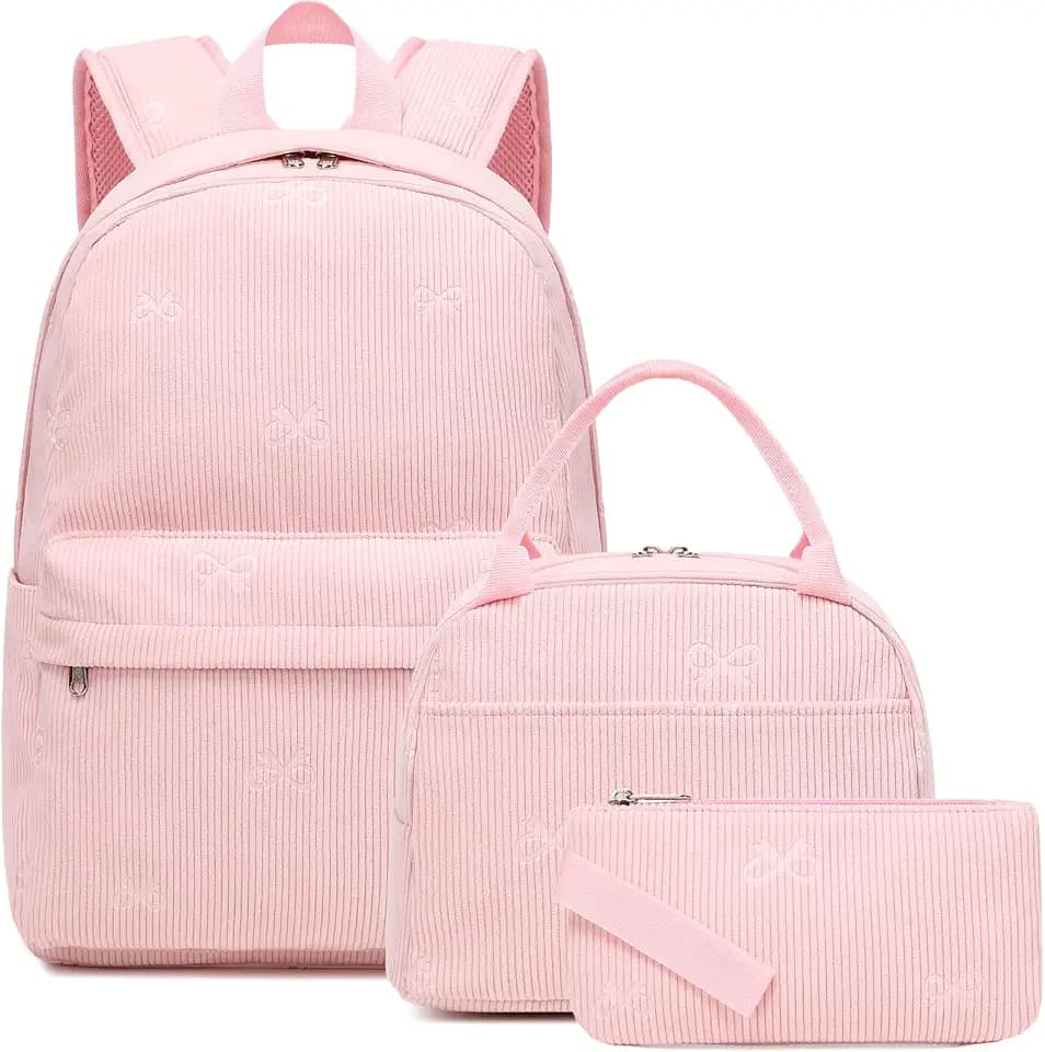 Meisohua Girls Backpack with Lunch Box 3 in 1 Set Kids Backpack for Girls Preschool Kindergarten Elementary School Backpack