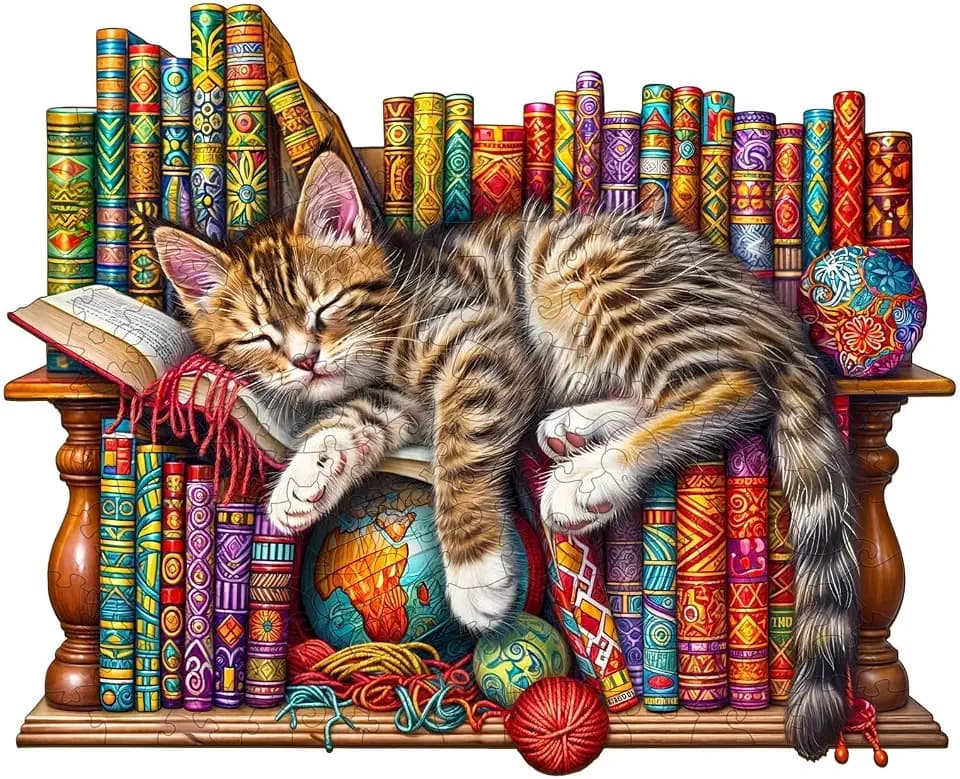 Wooden Puzzles for Adults, Dreamy Cat Puzzle 190 Piece
