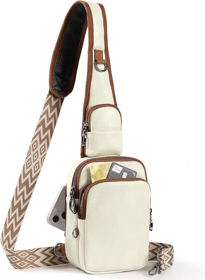 Anti Theft Sling Bag RFID Crossbody Handbags PU Leather for Women