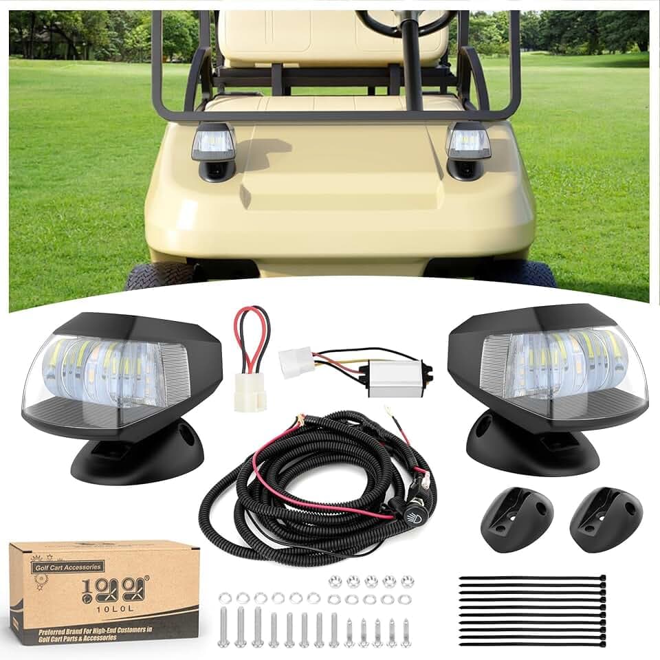 10L0L Golf Cart Deluxe front headlight kits for Club Car DS/Precedent/TXT