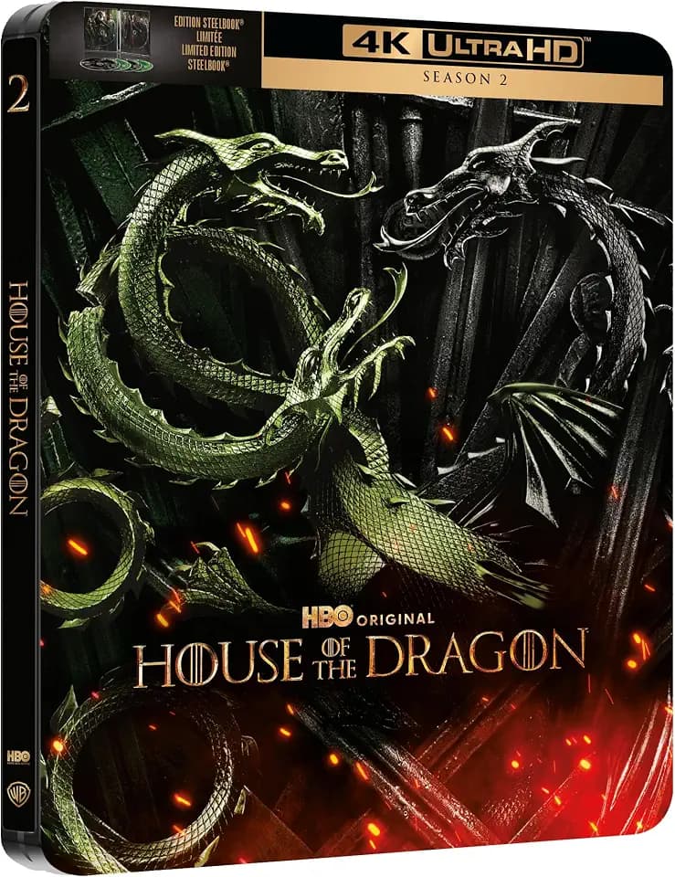 House Of The Dragon Saison 2 Steelbook Blu-ray 4K Ultra HD
