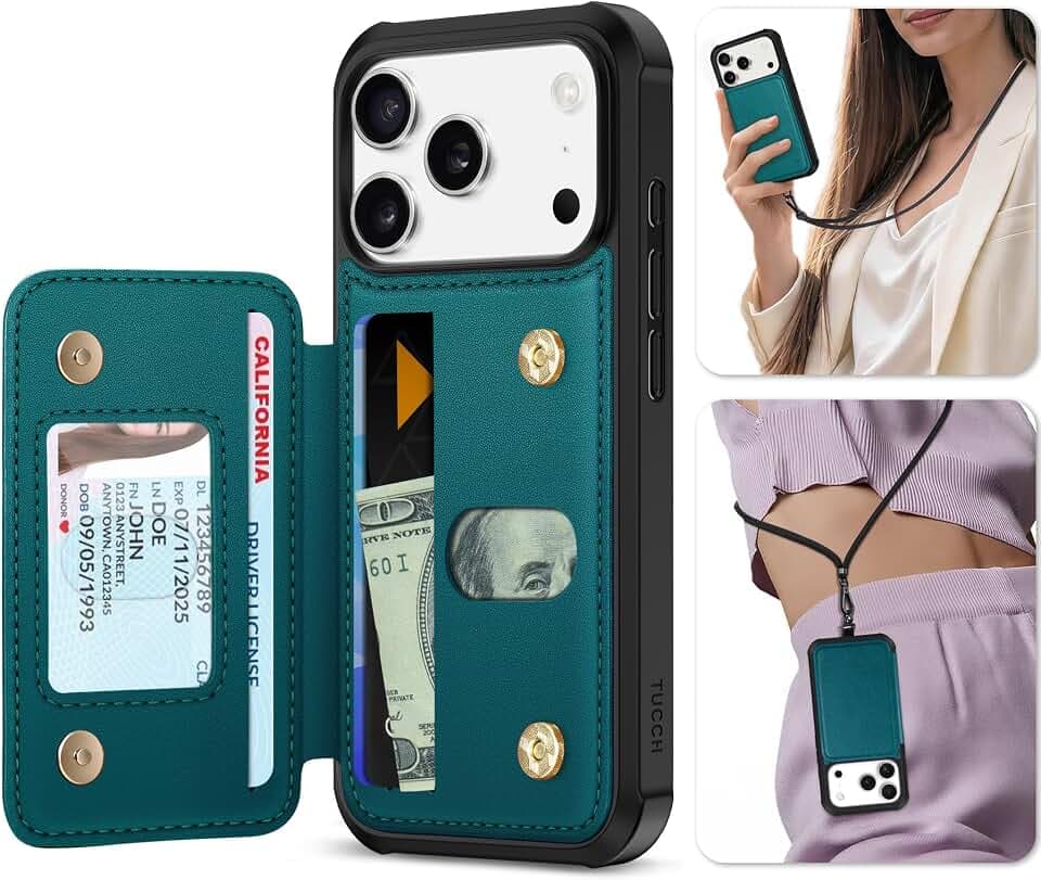 TUCCH Hülle für iPhone 18 Pro, Hülle für iPhone 17 Pro (6,3"), Grün