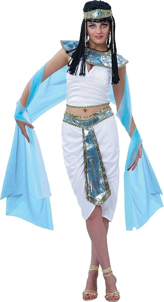 Cleopatra Queen of the Nile Kostüm Verkleidung Damen Mädchen Erwachsene (Einheitsgröße)