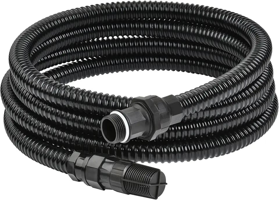 FLUENTPOWER 13 ft x 1 in Suction Hose Kit with Check Valve